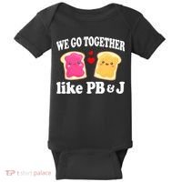 We Go Together Like PB & J - Peanut Butter and Jelly Baby Bodysuit thumb 0