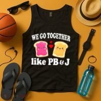 We Go Together Like PB & J - Peanut Butter and Jelly Tank Top thumb 4