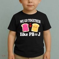 We Go Together Like PB & J - Peanut Butter and Jelly Toddler T-Shirt thumb 2