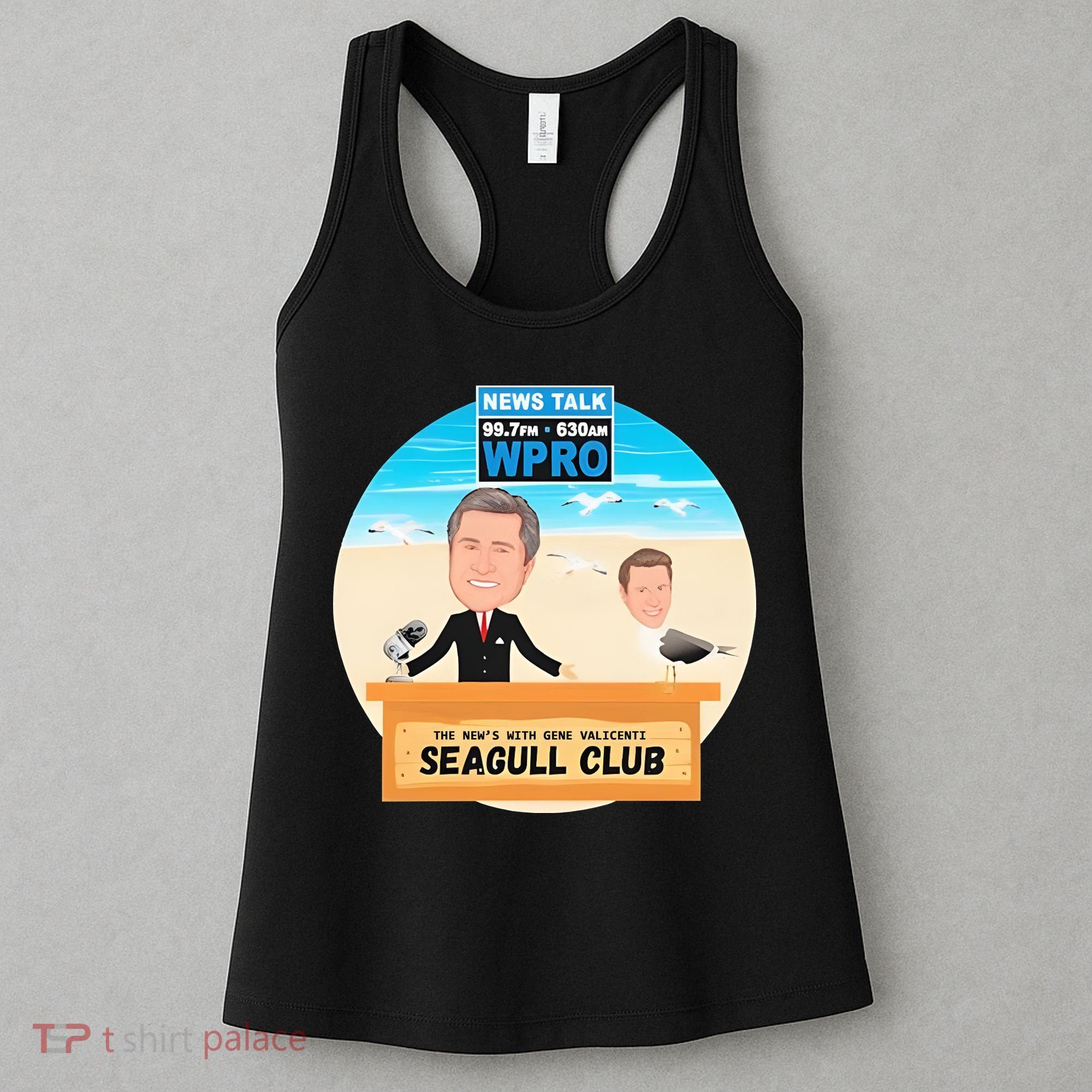 Wpro Gene The News With Gene Valicenti Seagull Club Women's Tank Top