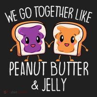 We Go Together Like Peanut Butter & Jelly Couple Beanie thumb 2