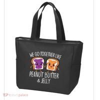 We Go Together Like Peanut Butter & Jelly Couple Tote Bag thumb 3