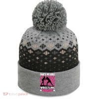 Wrestling Gift - That's My - Wrestling Mom Gift The Baniff Cuffed Pom Beanie thumb 0