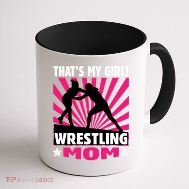 Wrestling Gift - That's My - Wrestling Mom Gift Coffee Mug back