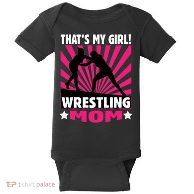 Wrestling Gift - That's My - Wrestling Mom Gift Baby Bodysuit