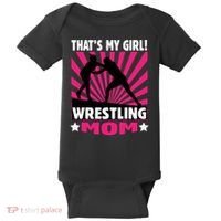 Wrestling Gift - That's My - Wrestling Mom Gift Baby Bodysuit thumb 0