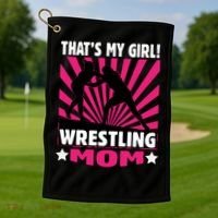 Wrestling Gift - That's My - Wrestling Mom Gift Golf Towel thumb 1