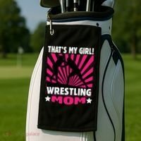 Wrestling Gift - That's My - Wrestling Mom Gift Golf Towel thumb 2