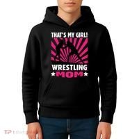 Wrestling Gift - That's My - Wrestling Mom Gift Kids Hoodie thumb 4
