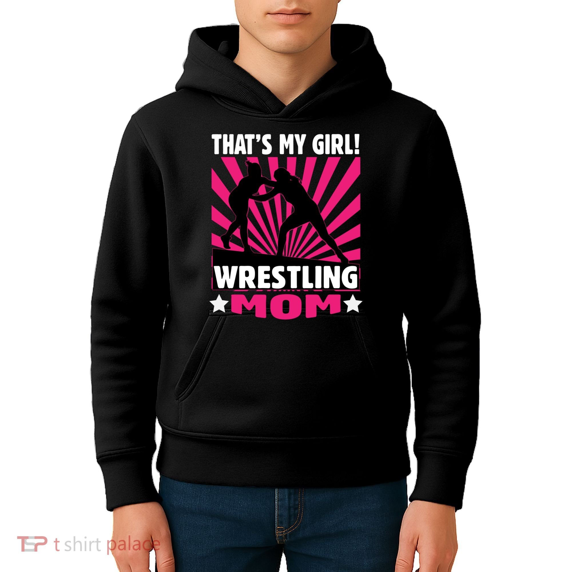 Wrestling Gift - That's My - Wrestling Mom Gift Kids Hoodie