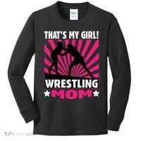 Wrestling Gift - That's My - Wrestling Mom Gift Kids Long Sleeve Shirt thumb 0