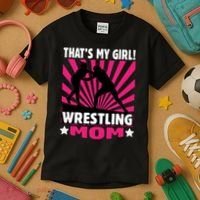 Wrestling Gift - That's My - Wrestling Mom Gift Kids T-Shirt thumb 3
