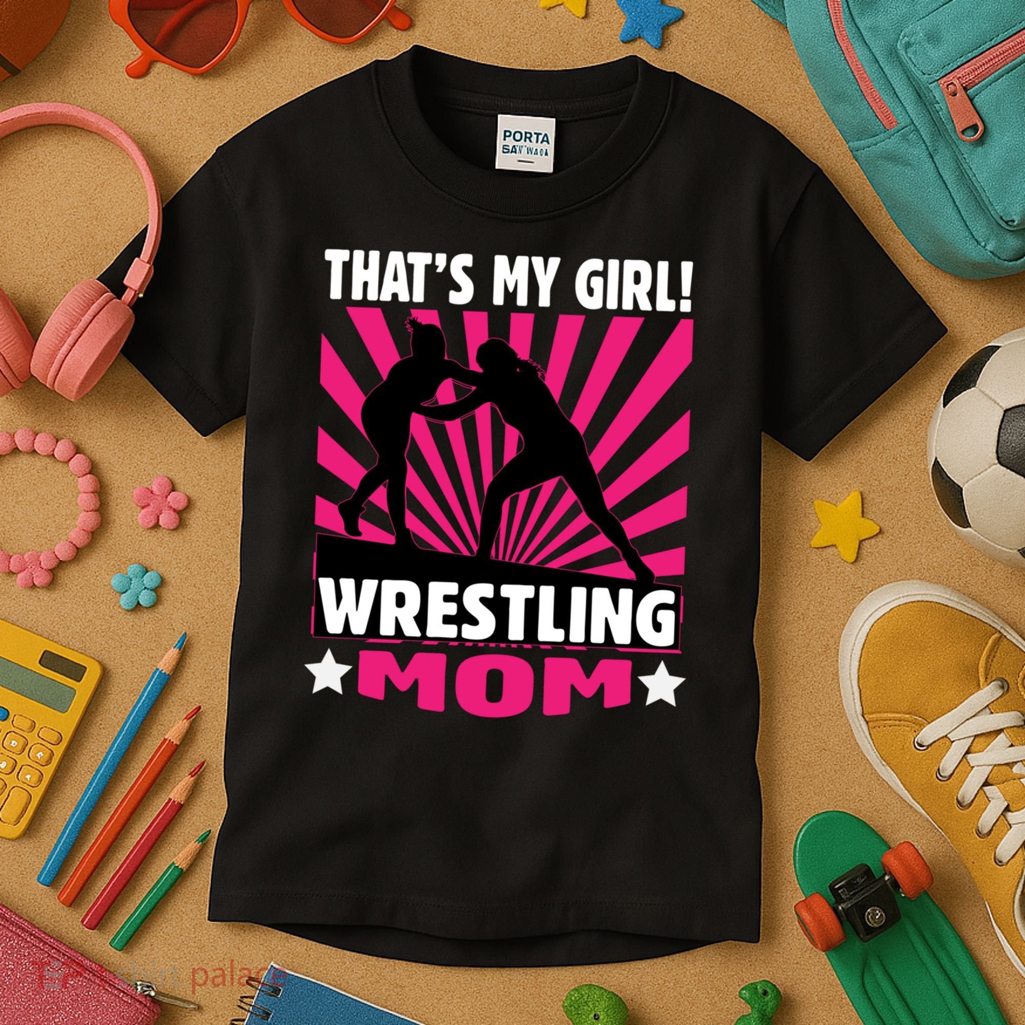 Wrestling Gift - That's My - Wrestling Mom Gift Kids T-Shirt