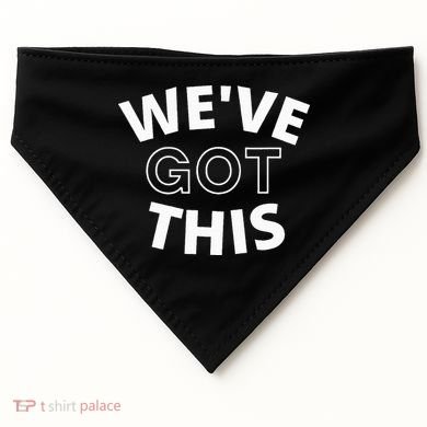 We Got This funny sayings USA-Made Doggie Bandana