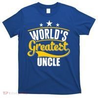 Worlds Greatest Uncle Daddy Dad Fathers Day Vintage Gift Cute Gift T-Shirt thumb 0