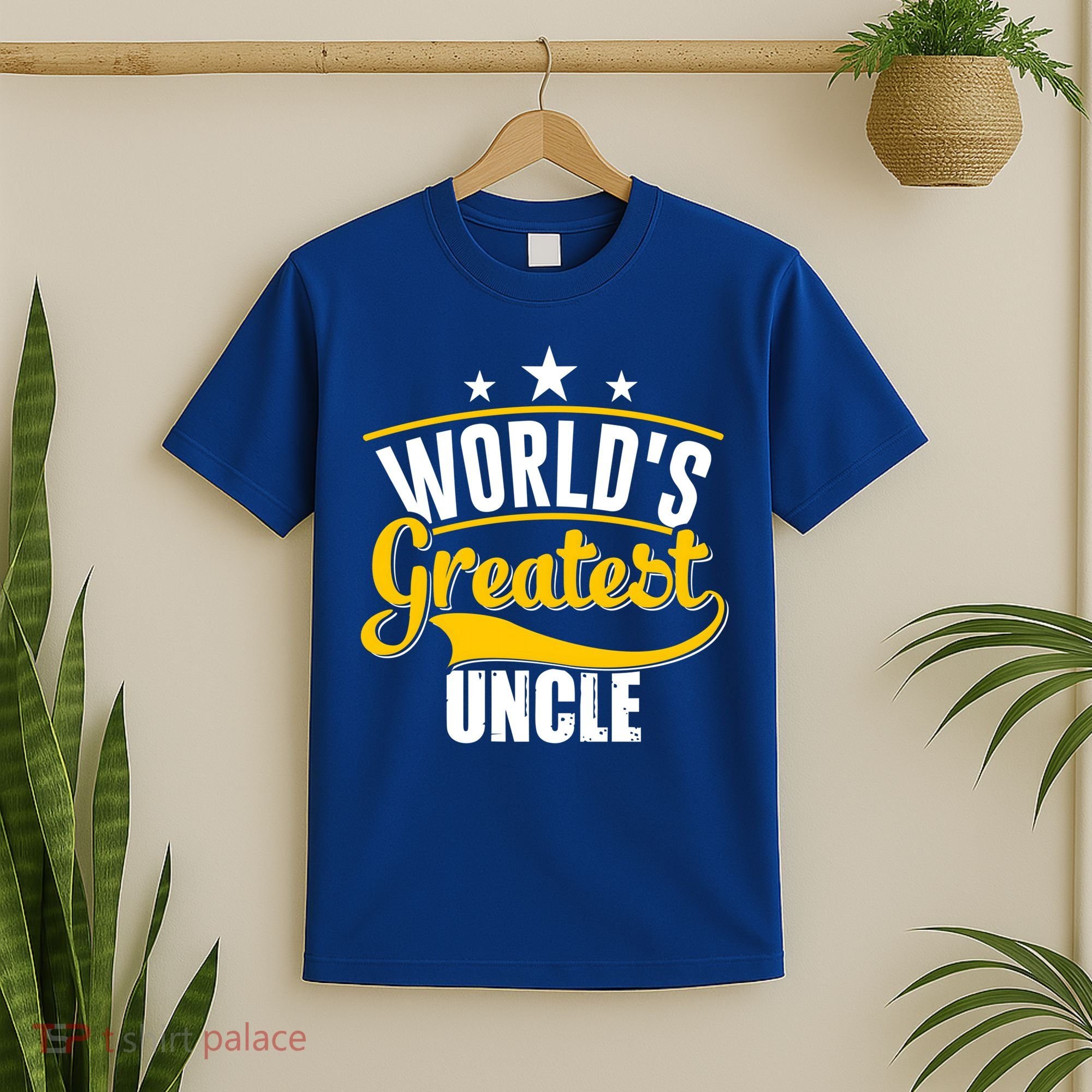 Worlds Greatest Uncle Daddy Dad Fathers Day Vintage Gift Cute Gift T-Shirt