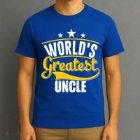 Worlds Greatest Uncle Daddy Dad Fathers Day Vintage Gift Cute Gift T-Shirt thumb 3