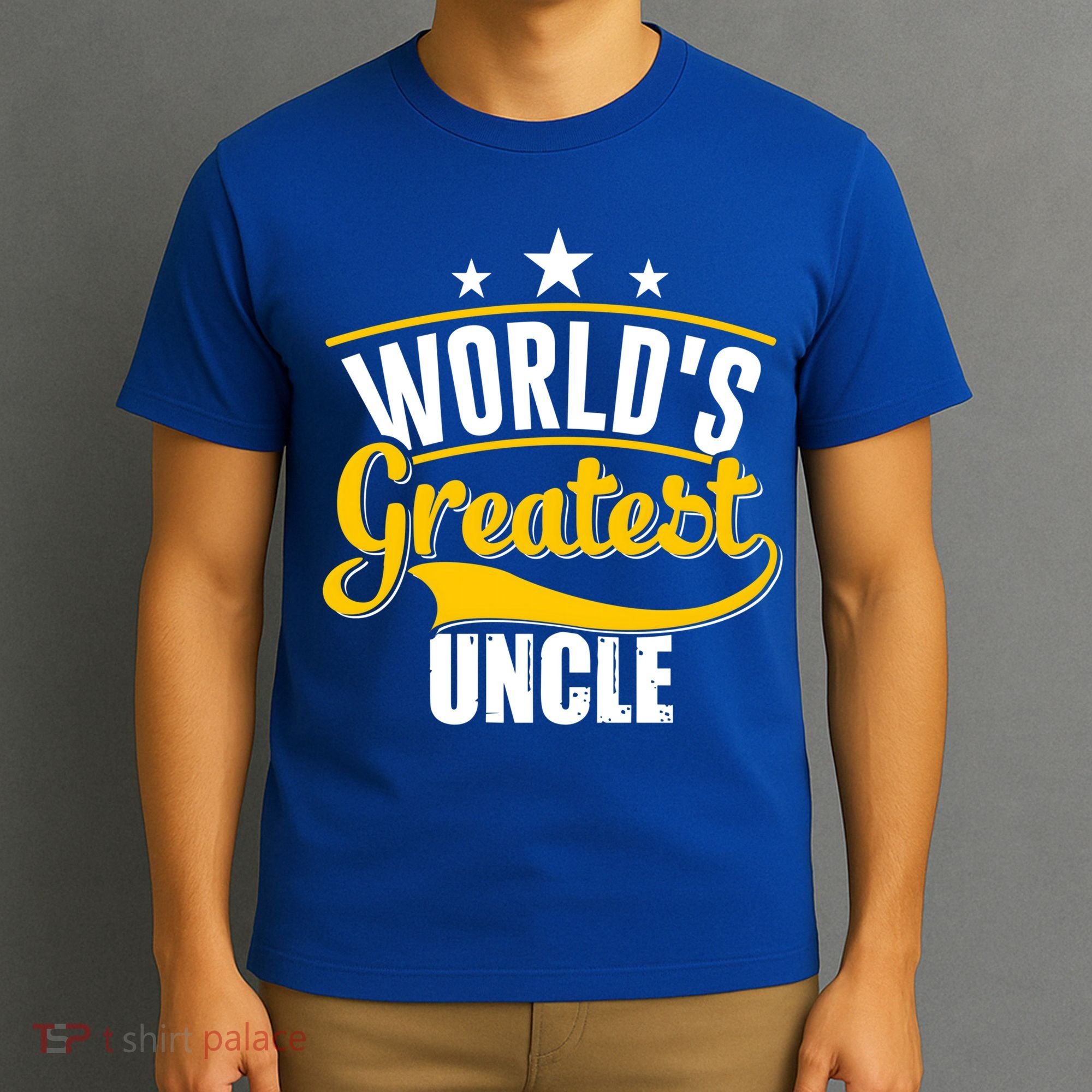 Worlds Greatest Uncle Daddy Dad Fathers Day Vintage Gift Cute Gift T-Shirt
