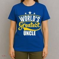 Worlds Greatest Uncle Daddy Dad Fathers Day Vintage Gift Cute Gift T-Shirt thumb 4