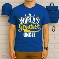 Worlds Greatest Uncle Daddy Dad Fathers Day Vintage Gift Cute Gift T-Shirt thumb 6