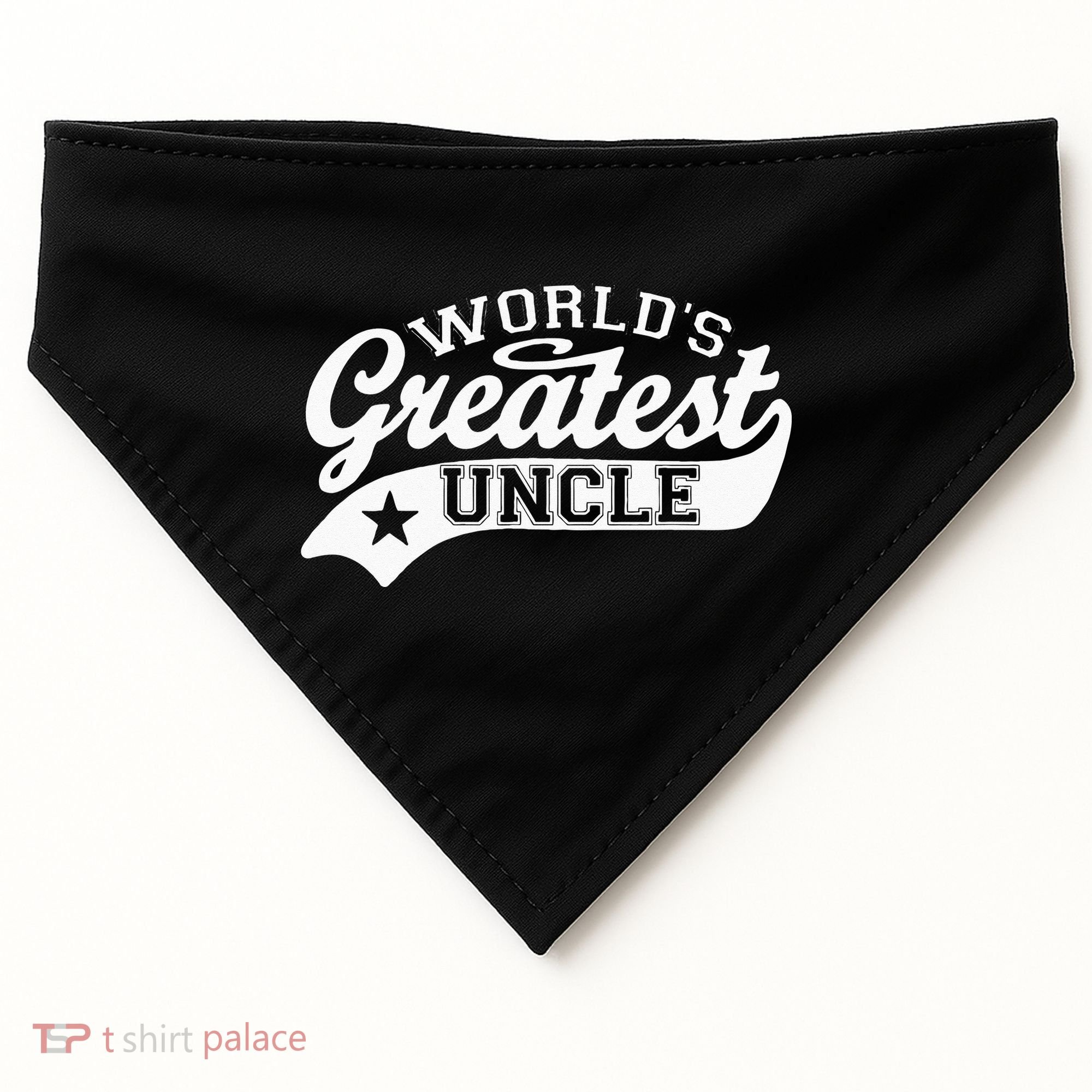 Worlds Greatest Uncle Funny Fathers Day USA-Made Doggie Bandana