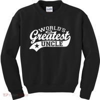 Worlds Greatest Uncle Funny Fathers Day Kids Sweatshirt thumb 0