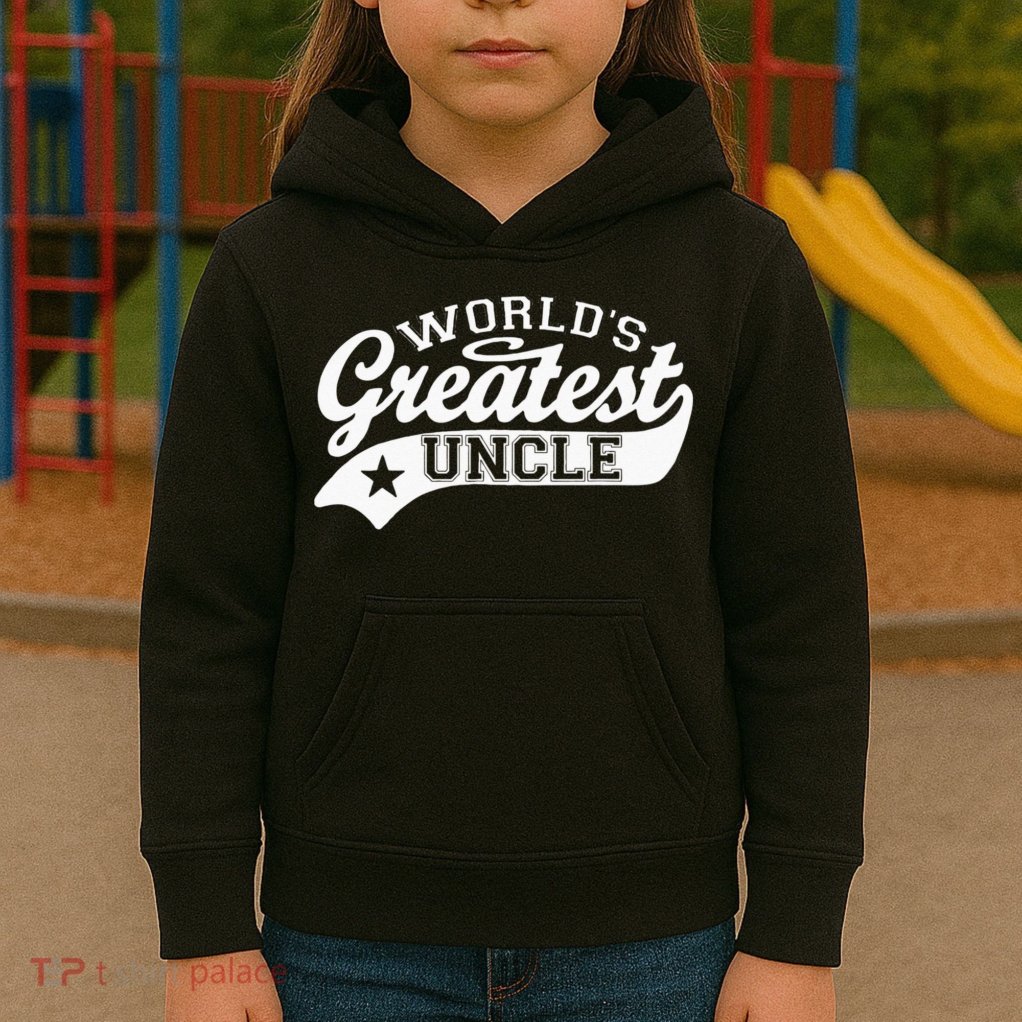 Worlds Greatest Uncle Funny Fathers Day Kids Hoodie