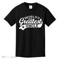 Worlds Greatest Uncle Funny Fathers Day Kids T-Shirt thumb 0