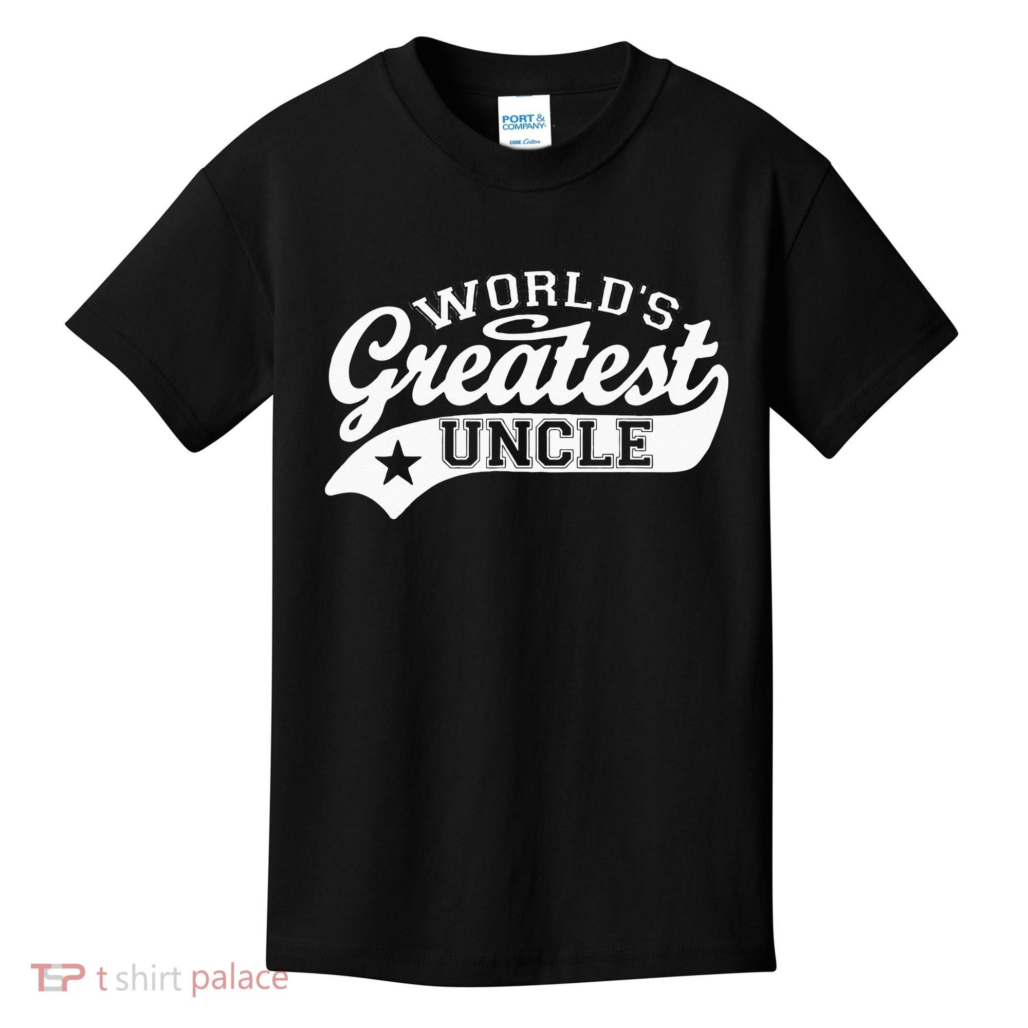 Worlds Greatest Uncle Funny Fathers Day Kids T-Shirt