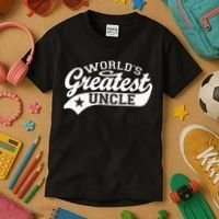 Worlds Greatest Uncle Funny Fathers Day Kids T-Shirt thumb 3