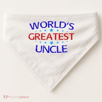 World's Greatest Uncle USA-Made Doggie Bandana
