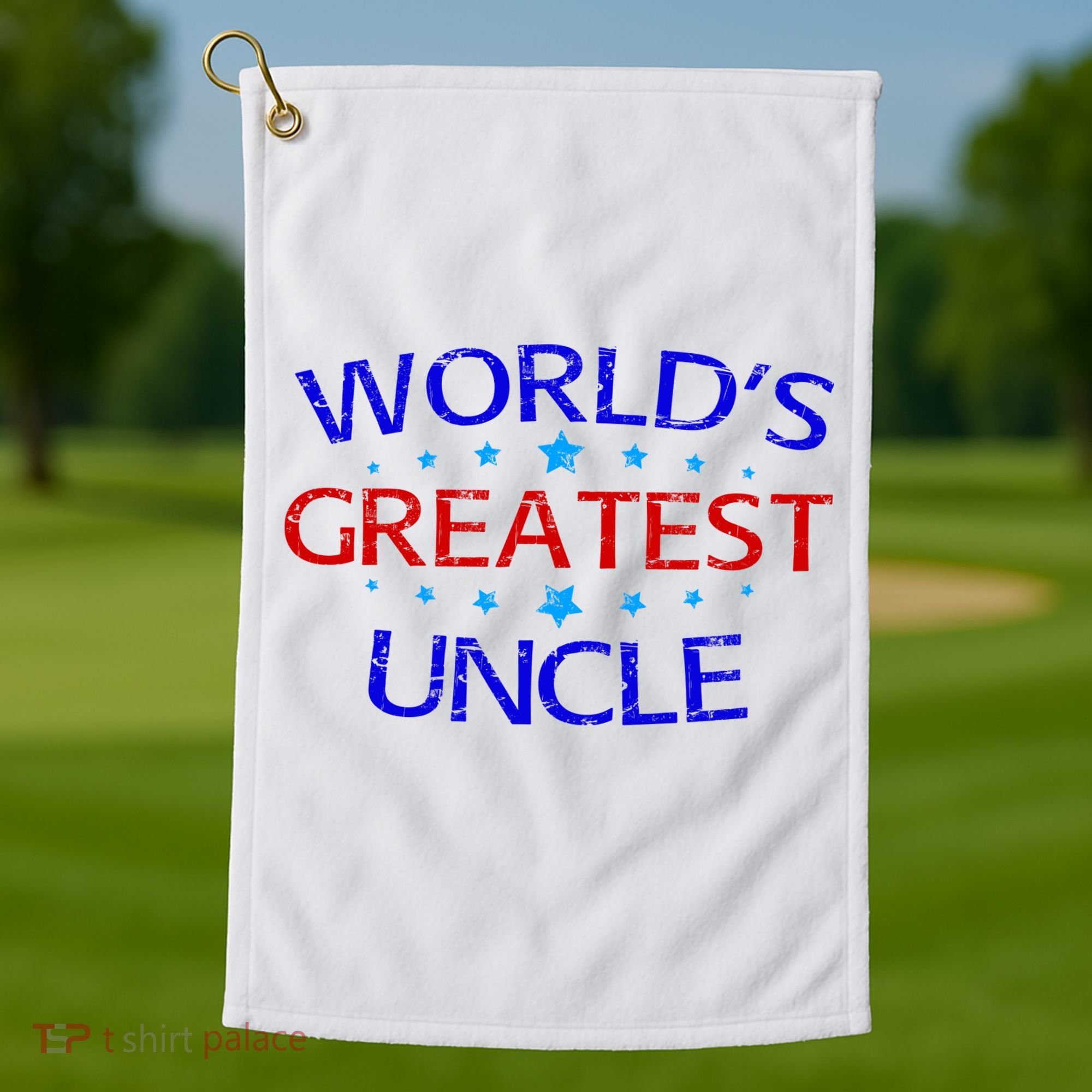 World's Greatest Uncle Golf Towel