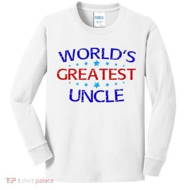 World's Greatest Uncle Kids Long Sleeve Shirt