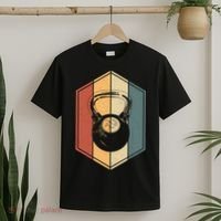 Workout Gifts Vintage Kettlebell Fitness Gym Weight Lifting T-Shirt thumb 2