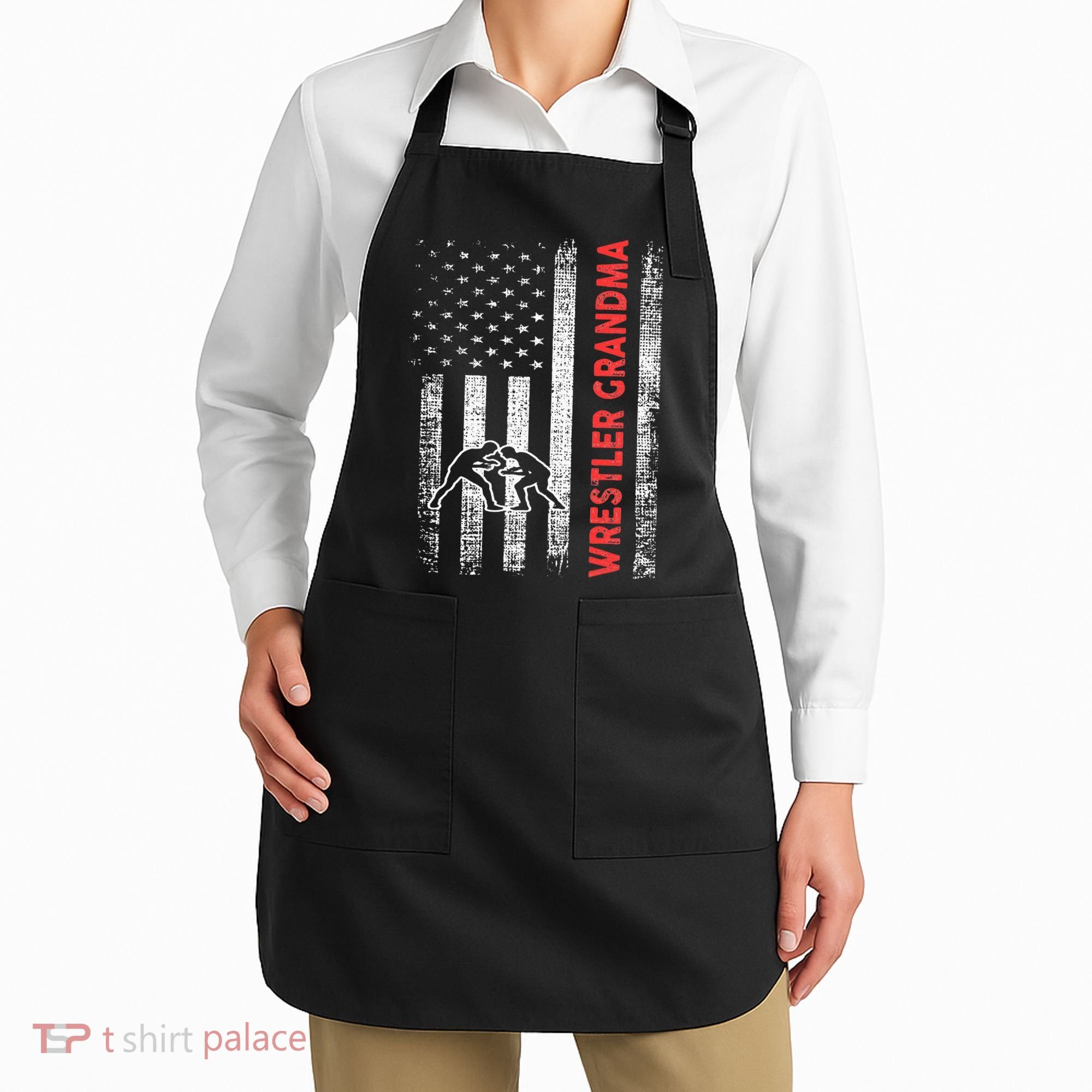 Wrestling Grandma Apron
