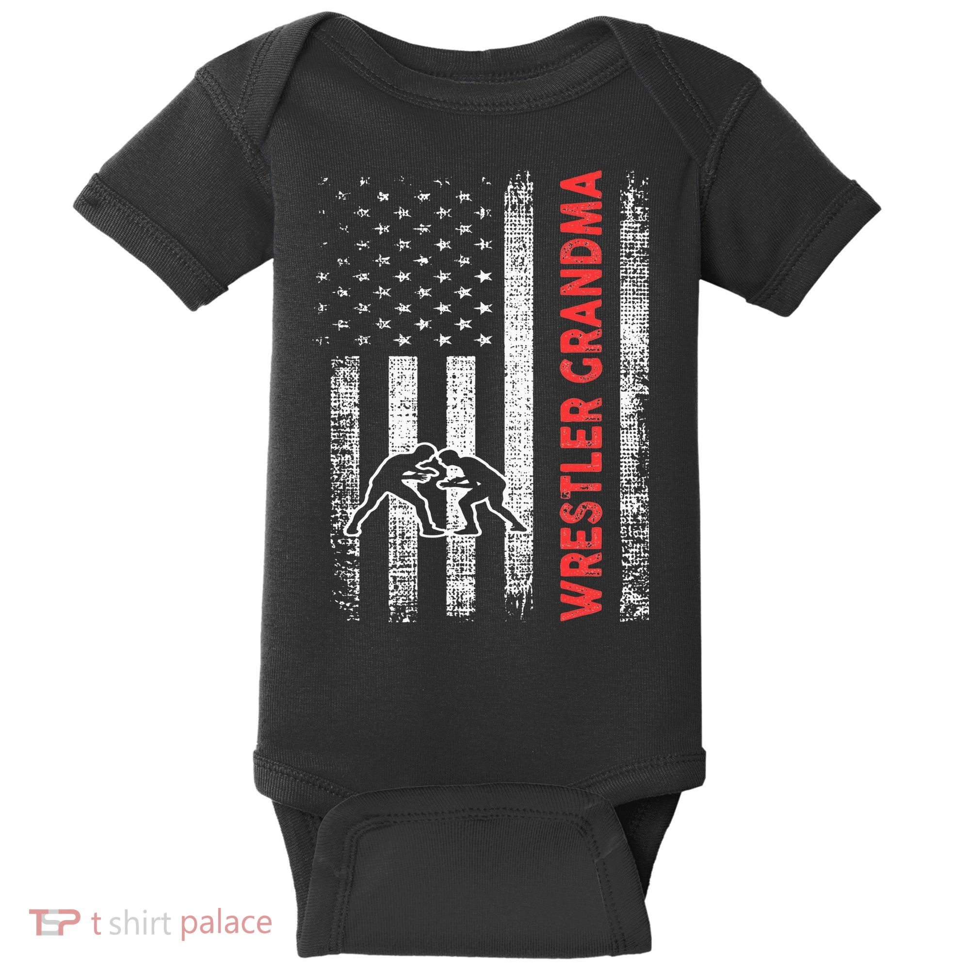 Wrestling Grandma Baby Bodysuit