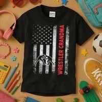 Wrestling Grandma Kids T-Shirt thumb 3