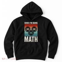 Weightlifting Gym Workout Lover Shhh Im Doing Math Hoodie thumb 0