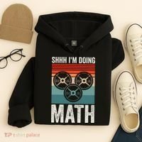 Weightlifting Gym Workout Lover Shhh Im Doing Math Hoodie thumb 4