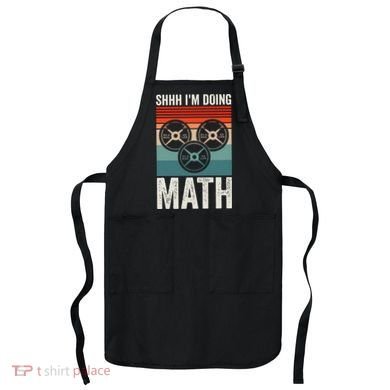 Weightlifting Gym Workout Lover Shhh Im Doing Math Apron