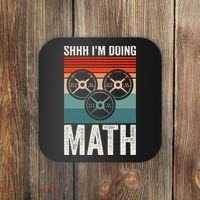 Weightlifting Gym Workout Lover Shhh Im Doing Math Coaster thumb 0