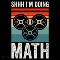Weightlifting Gym Workout Lover Shhh Im Doing Math Women's Hoodie thumb 2
