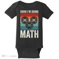 Weightlifting Gym Workout Lover Shhh Im Doing Math Baby Bodysuit thumb 0