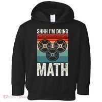 Weightlifting Gym Workout Lover Shhh Im Doing Math Toddler Hoodie thumb 0