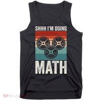 Weightlifting Gym Workout Lover Shhh Im Doing Math Tank Top thumb 0