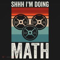 Weightlifting Gym Workout Lover Shhh Im Doing Math Visor thumb 3
