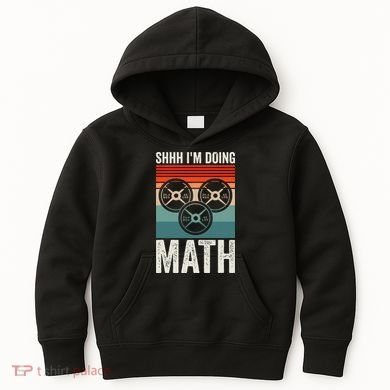 Weightlifting Gym Workout Lover Shhh Im Doing Math Kids Hoodie