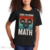 Weightlifting Gym Workout Lover Shhh Im Doing Math Kids T-Shirt thumb 2