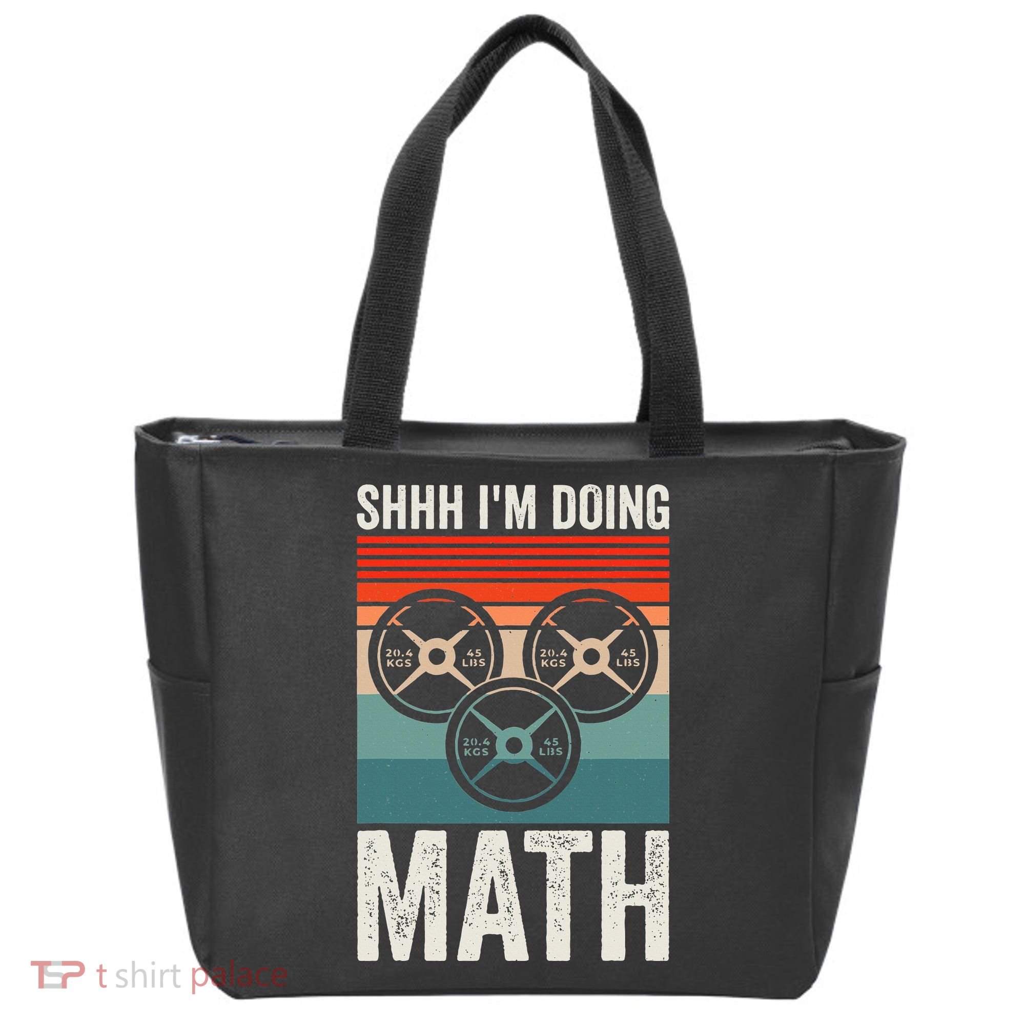 Weightlifting Gym Workout Lover Shhh Im Doing Math Tote Bag