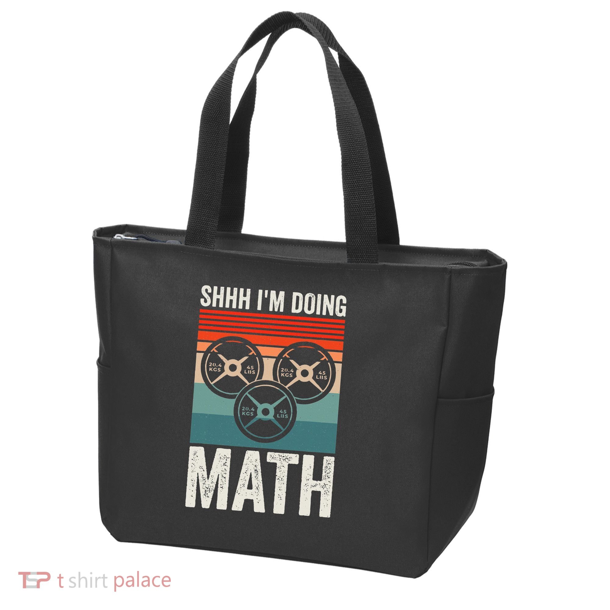 Weightlifting Gym Workout Lover Shhh Im Doing Math Tote Bag